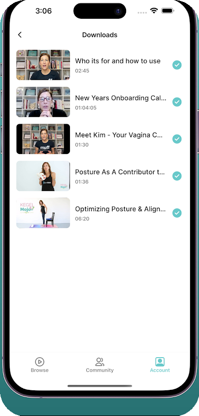 Buff Muff app — download videos and train offline